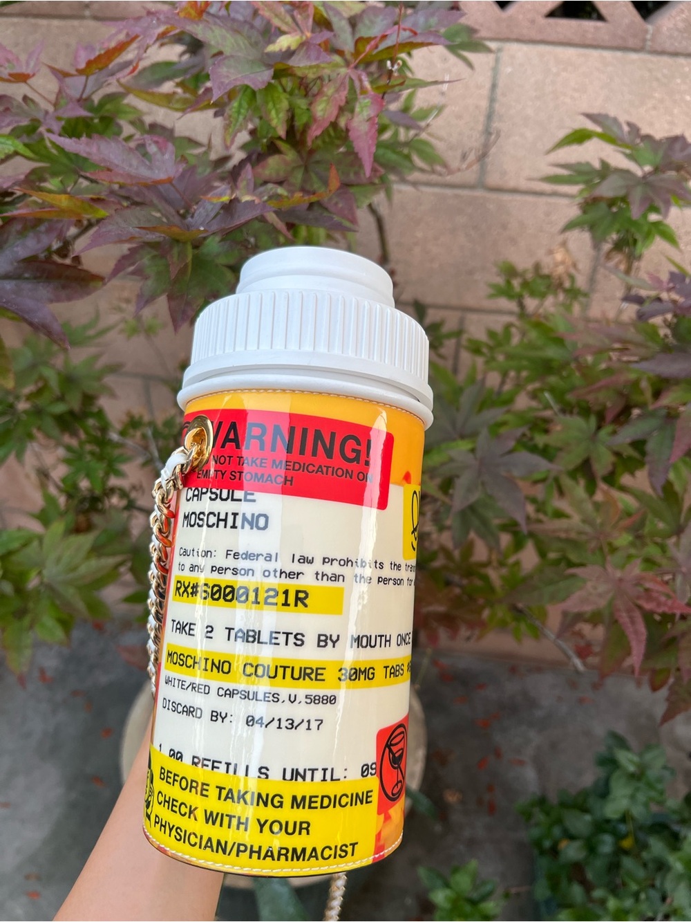 Moschino x Jeremy Scott Pill Bottle Bag - Picture 3 of 9